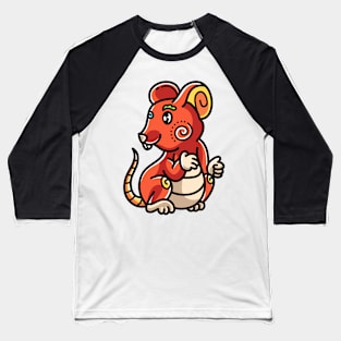 Mouse Chinese Baseball T-Shirt